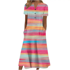 Women’s Summer Midi Dress – Casual, Light & Pocket-Ready - Femstylo