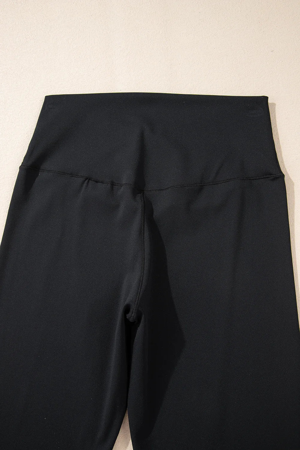 Dark Grey V Shape High Waist Flared Leggings