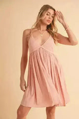 Ruched Plunge Mini Dress – Sultry & Sculpting Silhouette - Femstylo