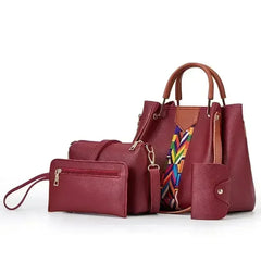 Four-Piece Fashion PU Handbag For Women - Femstylo