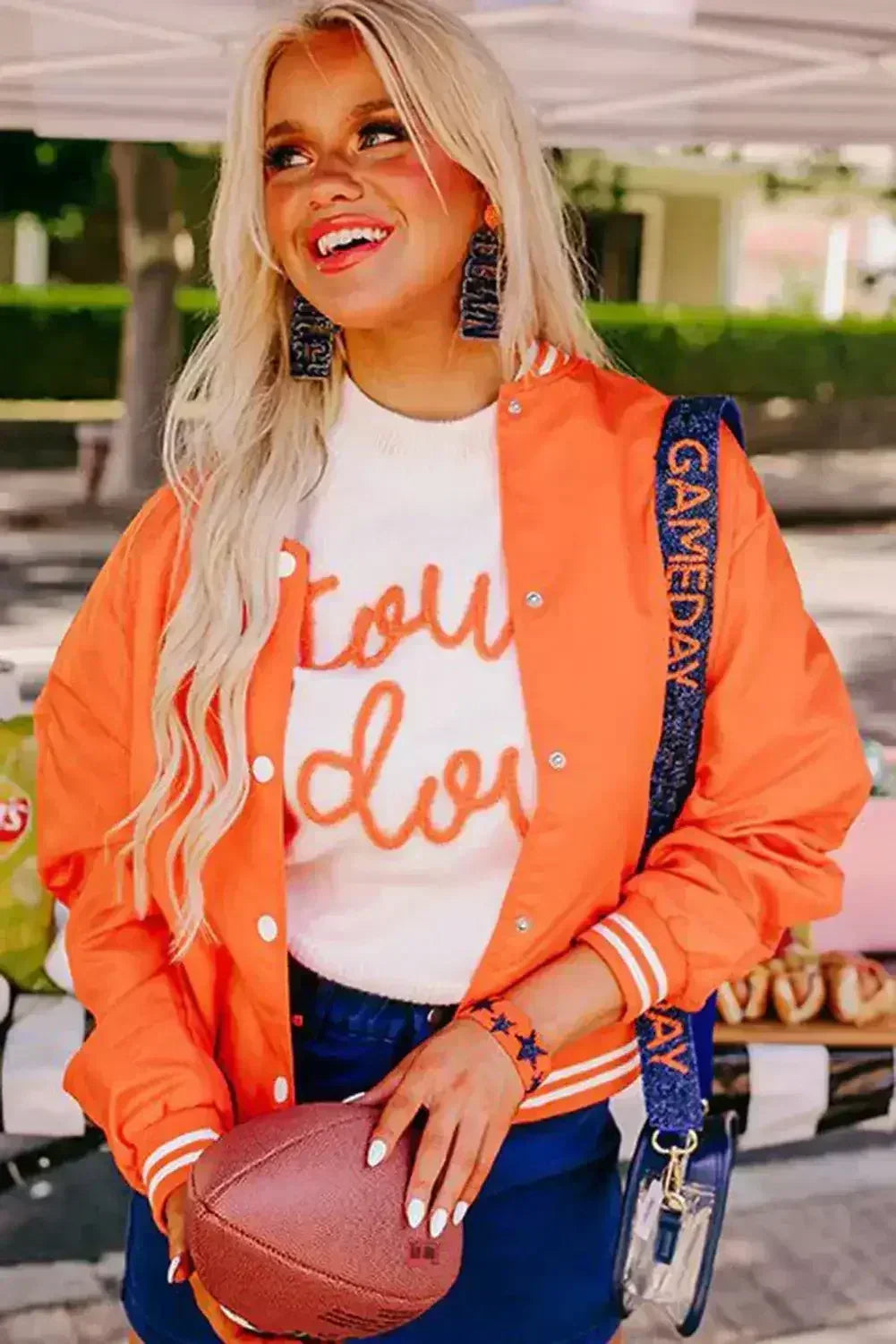White Touchdown Tinsel Puff Short Sleeve Sweater - Femstylo
