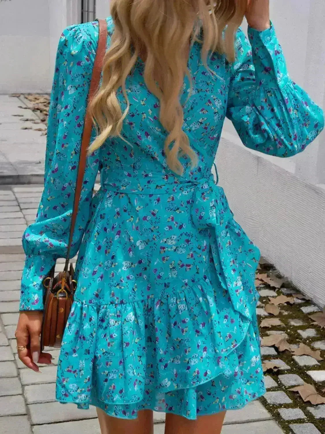 Devine Ruffled Long Sleeve Mini Dress – Femstylo - Femstylo