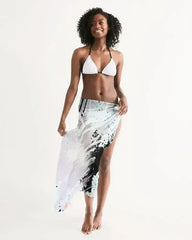 Sheer Swimsuit Cover Up Abstract Print Pastels - Femstylo