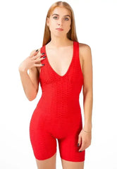 Back Cross Strap Yoga Jumpsuit – Moisture-Wicking 95% Polyester - Femstylo