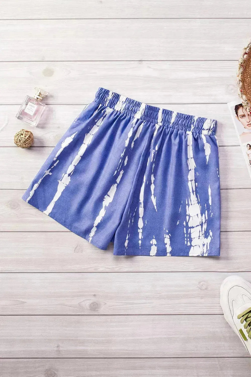 Tie Dye Drawstring Shorts - Boho Chic Summer Style