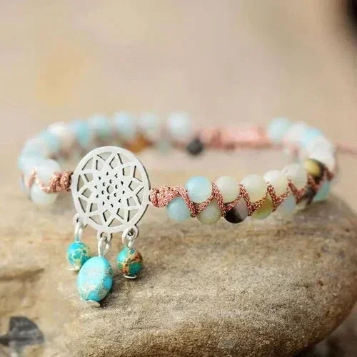 Braided Amazonite Spiritual Bracelet