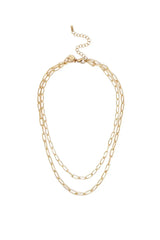 Double The Gold Chain Link Necklace