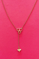 Bee With Me Necklace, Gold