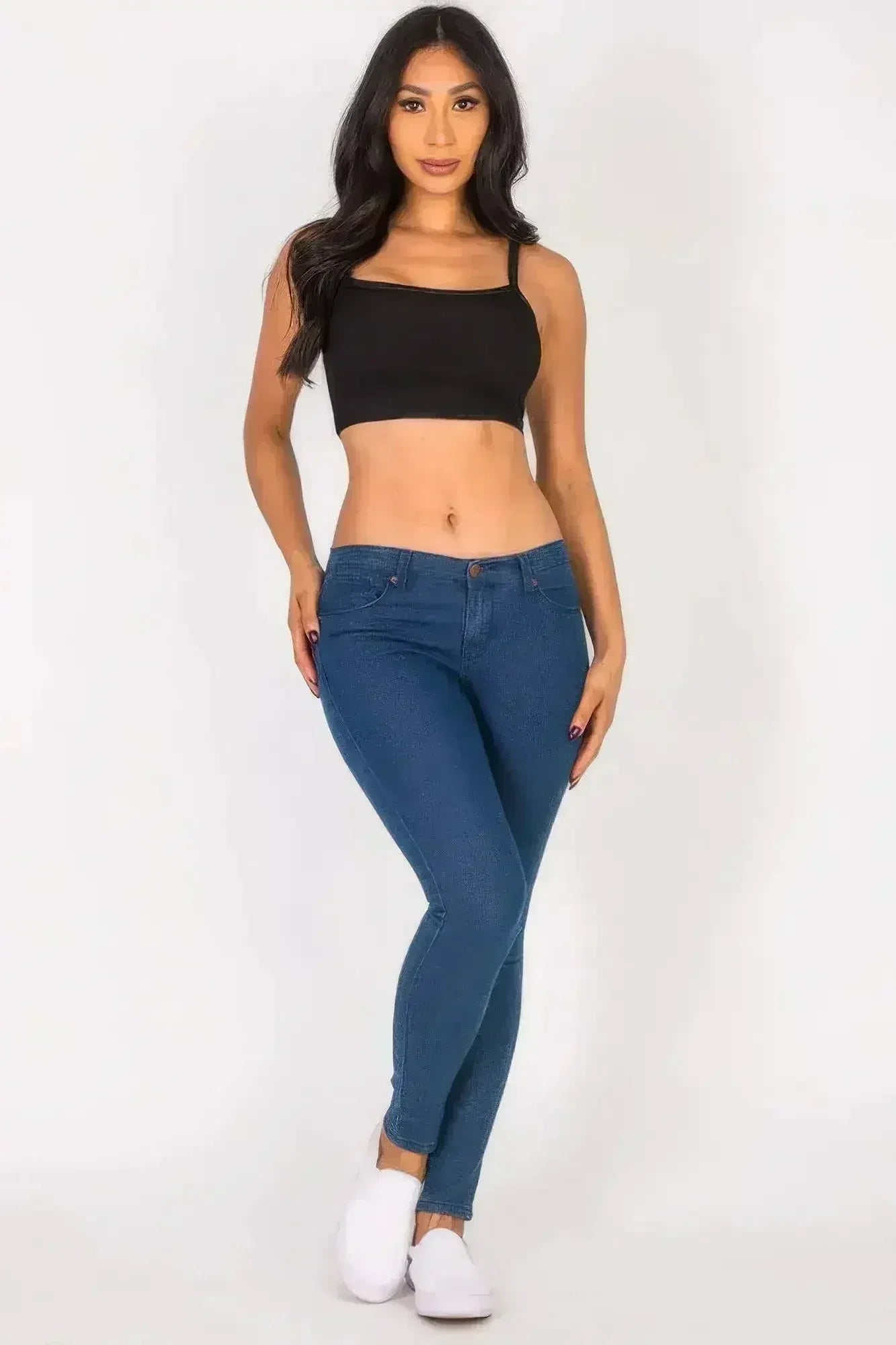 Ribbed Knit Cami Crop Top - Femstylo