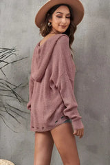 Pink Zipper Hooded Sweater - Femstylo