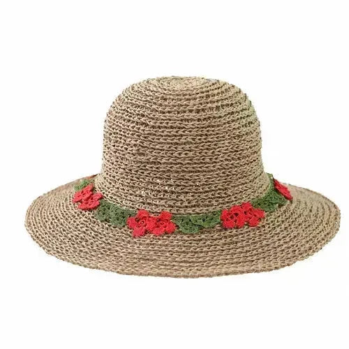 EVIE Bohemian Sunhat - Handwoven Straw Hat | Femstylo