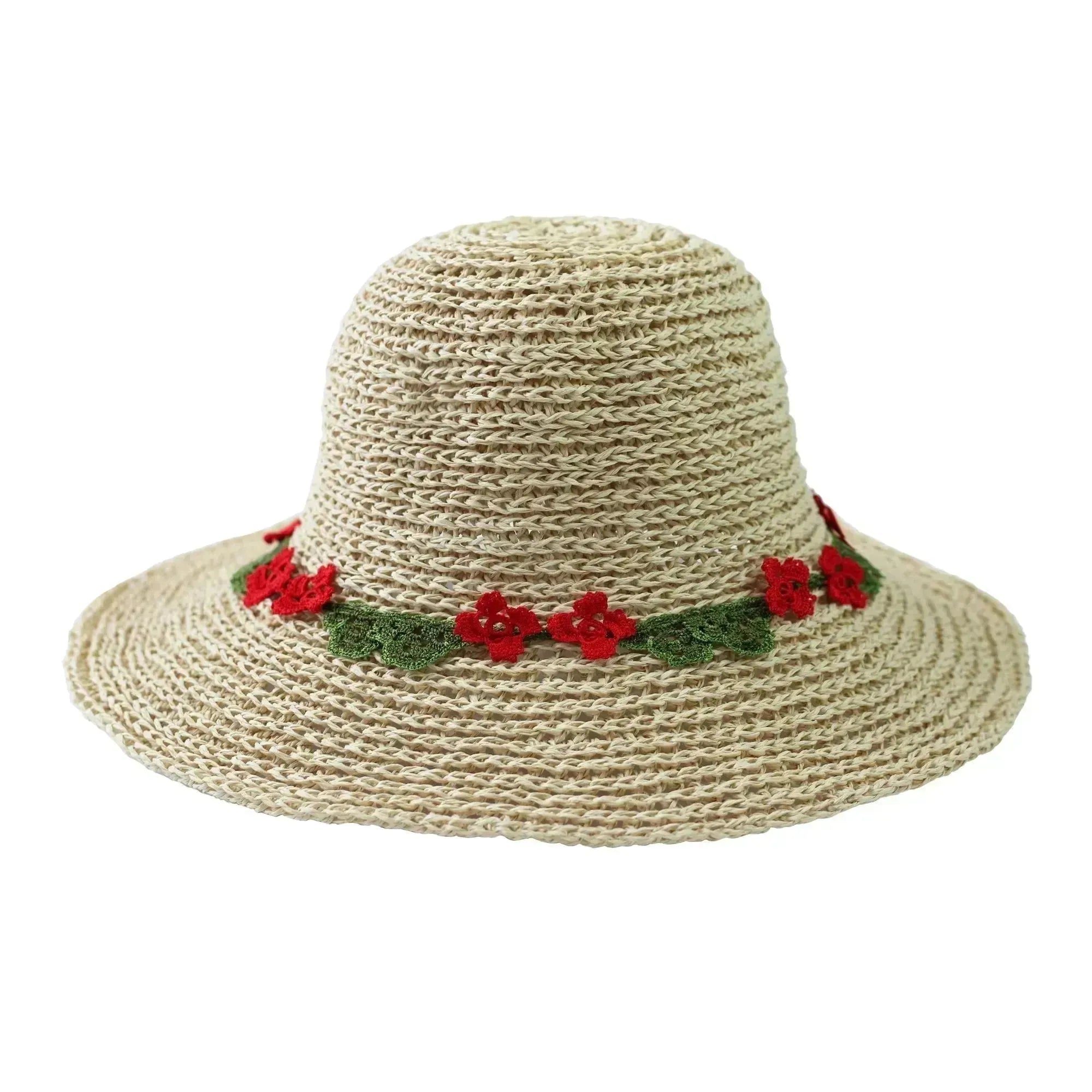 EVIE Bohemian Sunhat - Handwoven Straw Hat | Femstylo