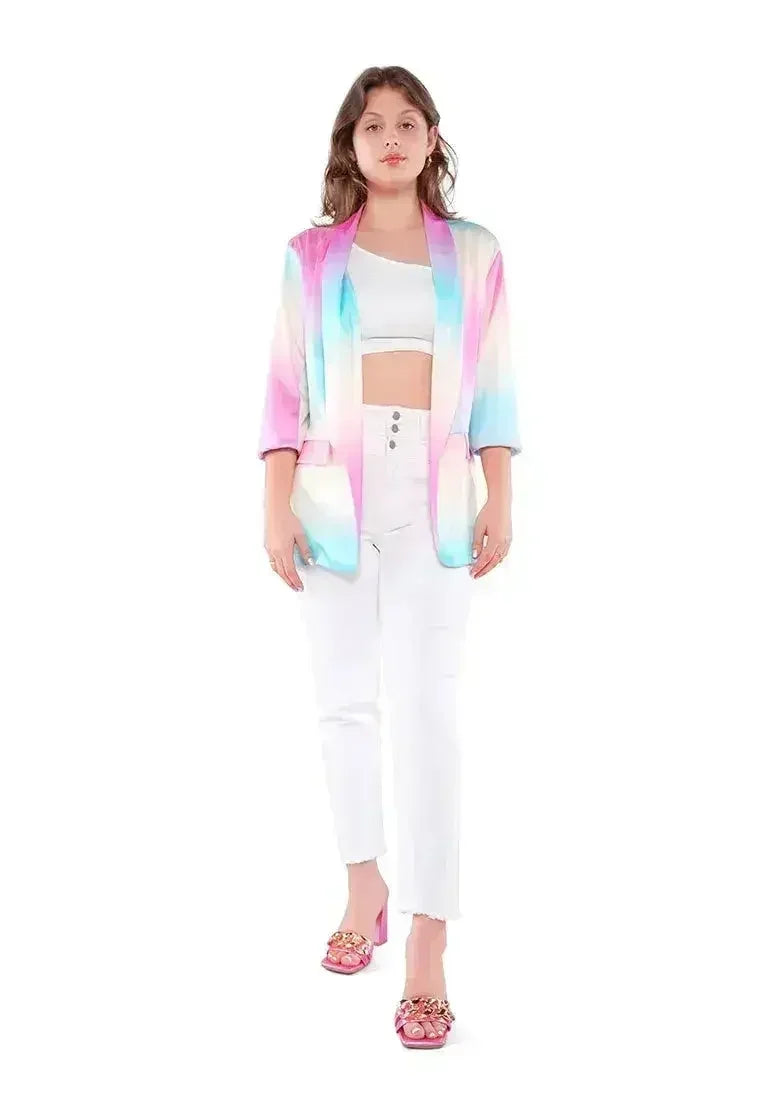 Glaze Print Semi Casual Blazer - Femstylo