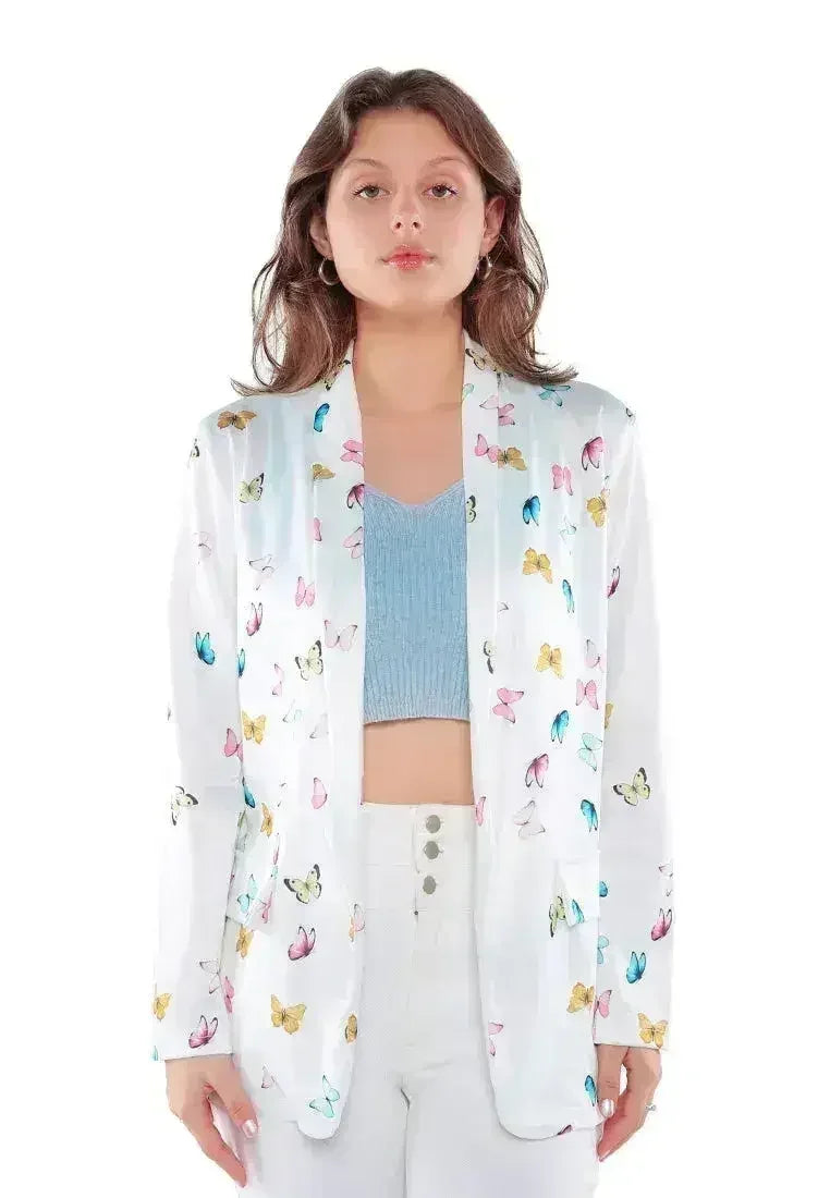 Glaze Print Semi Casual Blazer - Femstylo