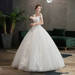 Wedding Dress 2024 New Sexy V-neck Ball Gown Princess Vintage Wedding Dresse Luxury Lace Wedding Gowns Plus Size Customized
