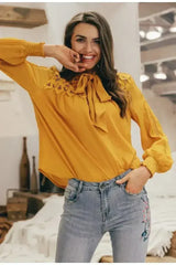 Embroidery Long Sleeve Summer Spring Hollow Out | Femstylo - Femstylo
