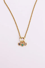 Custom Birthstone Charm Necklace - Femstylo