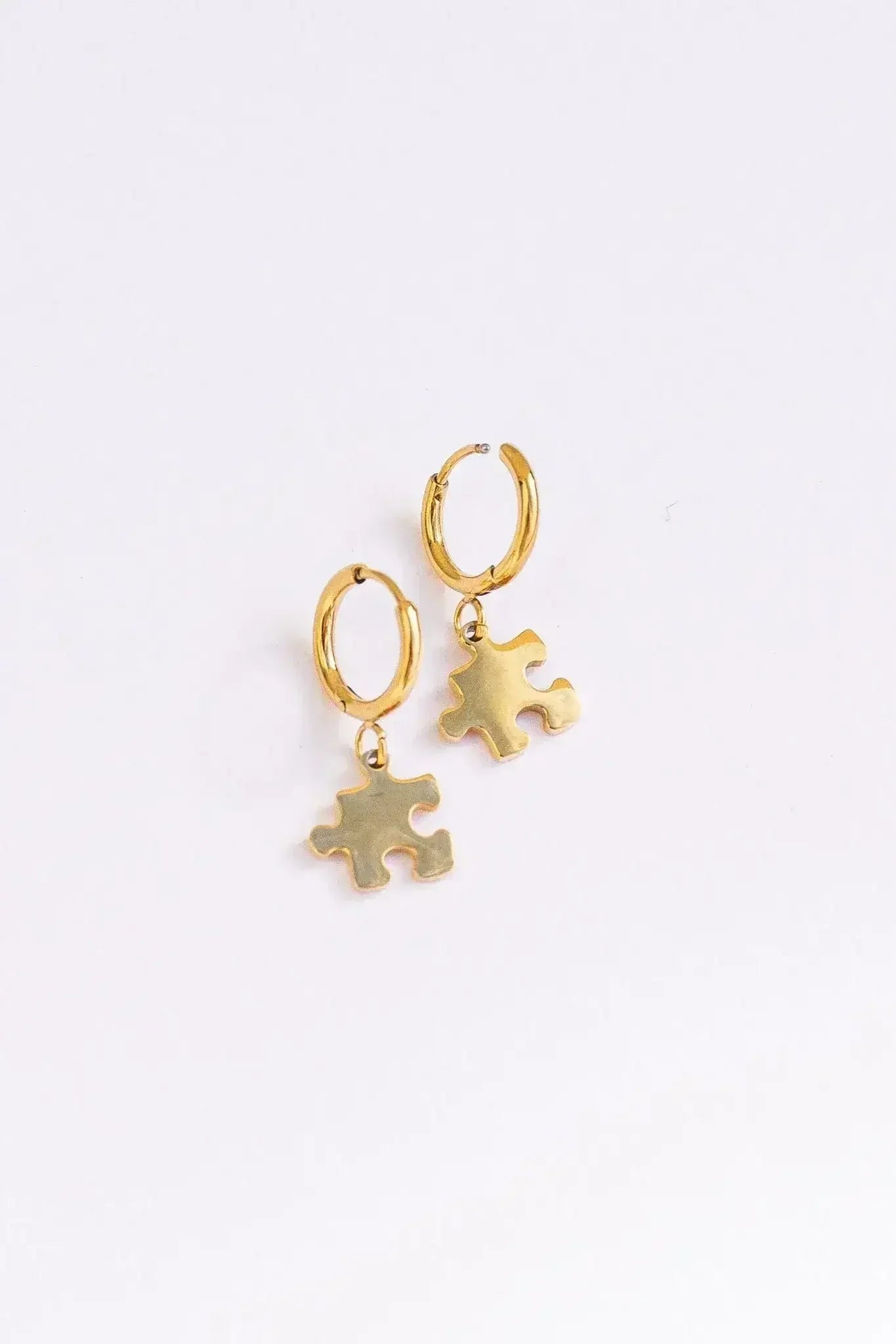 Puzzle Piece Huggie Hoops - Femstylo