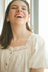 Josephine Necklace in Rhodium Filled - Femstylo