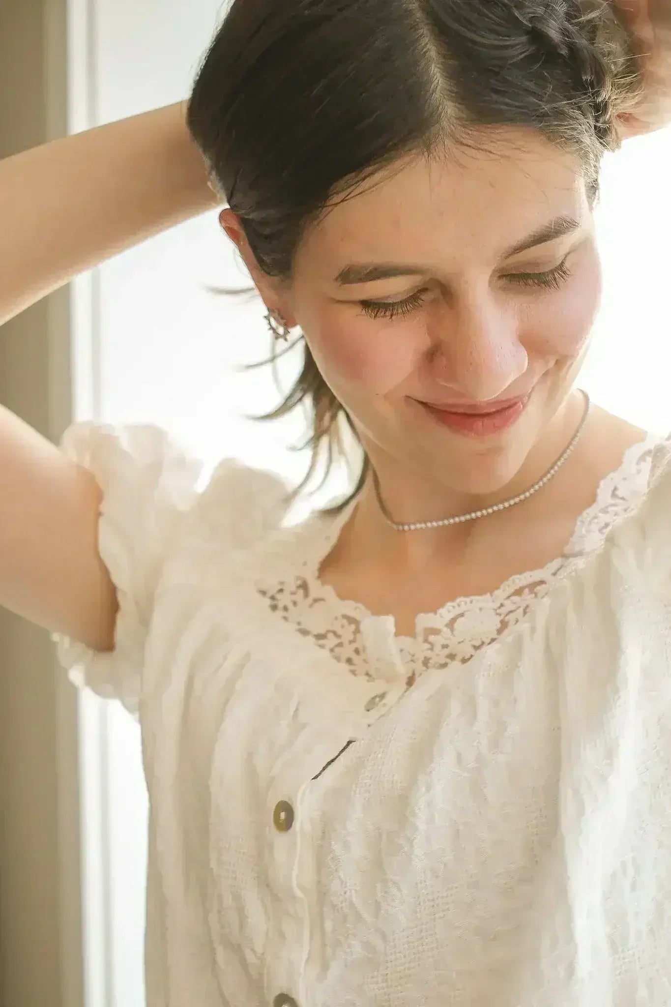 Josephine Necklace in Rhodium Filled - Femstylo
