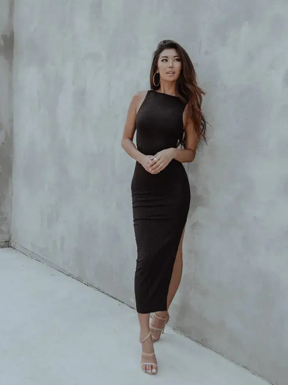 Milan Cut-out Black Dress - Femstylo