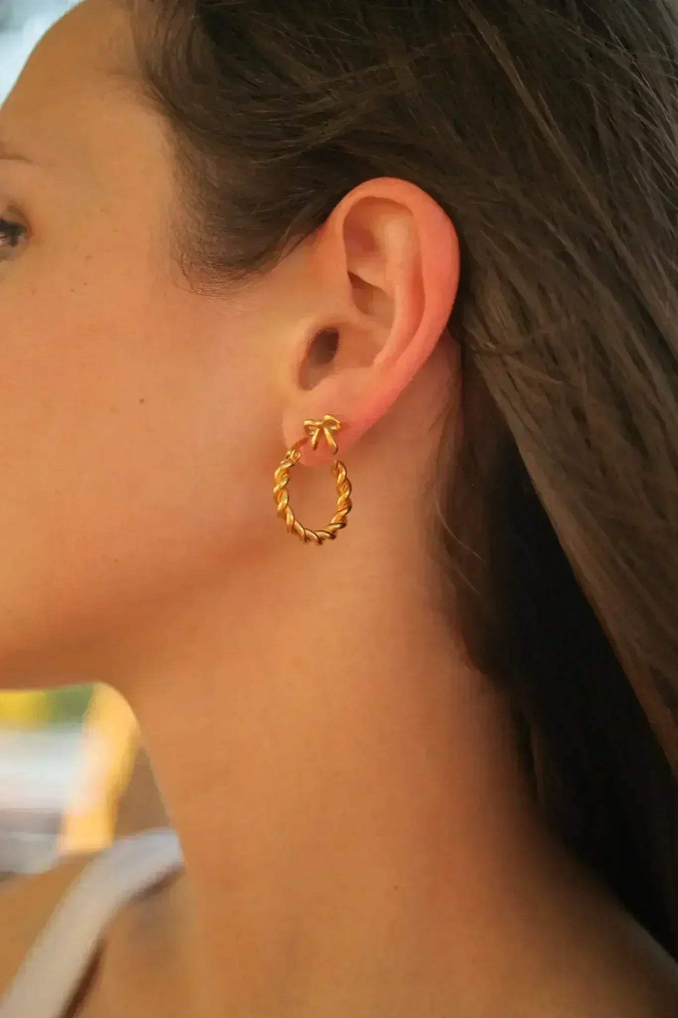 Bow Flat Back Stud - Femstylo