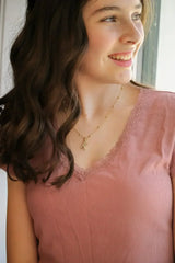 Pearl Initial Necklace - Femstylo