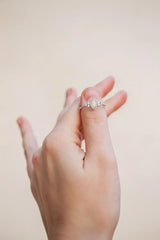 Serena Opal Ring in Silver - Femstylo