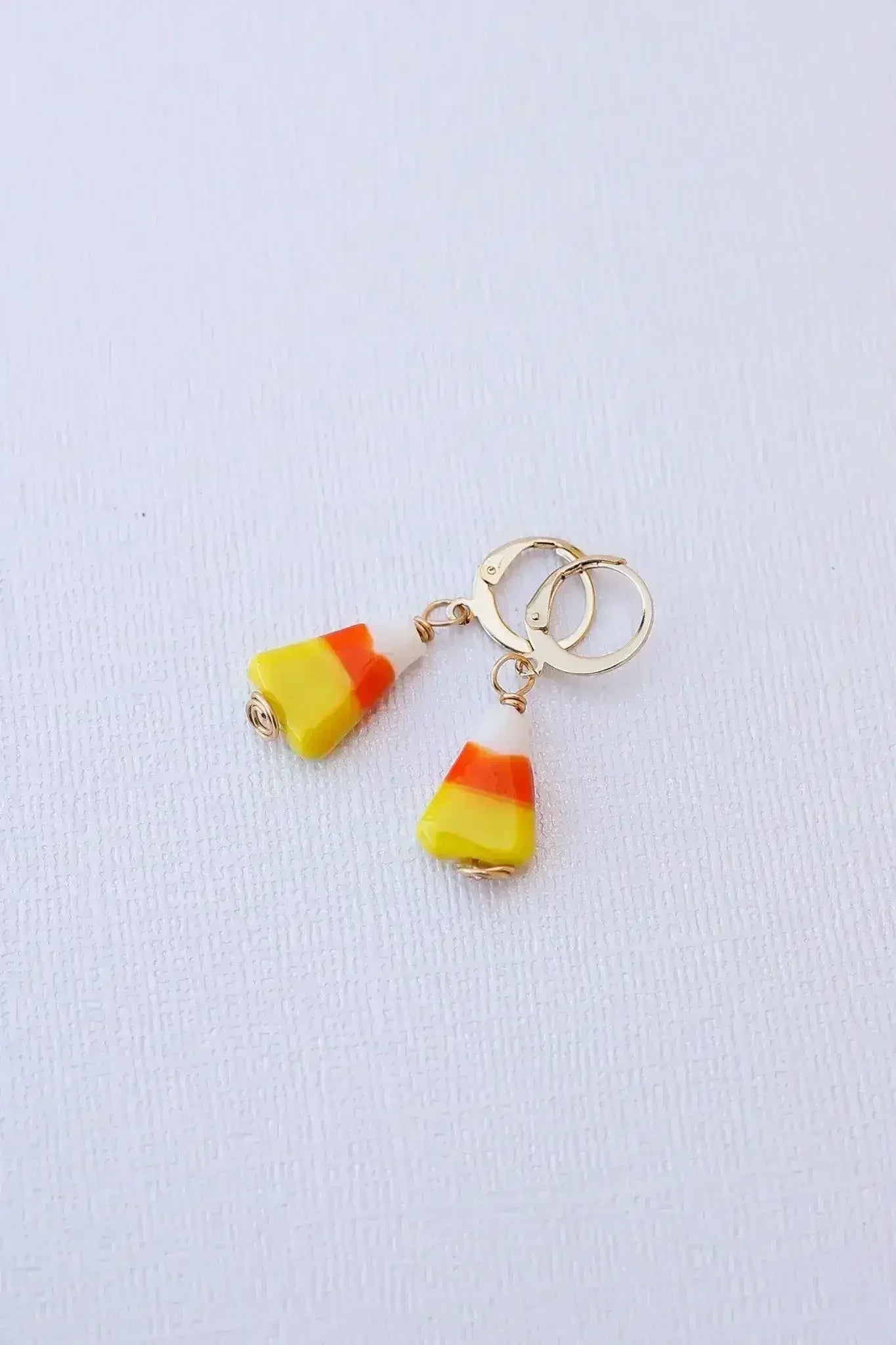 Candy Corn Huggie Hoop - Femstylo