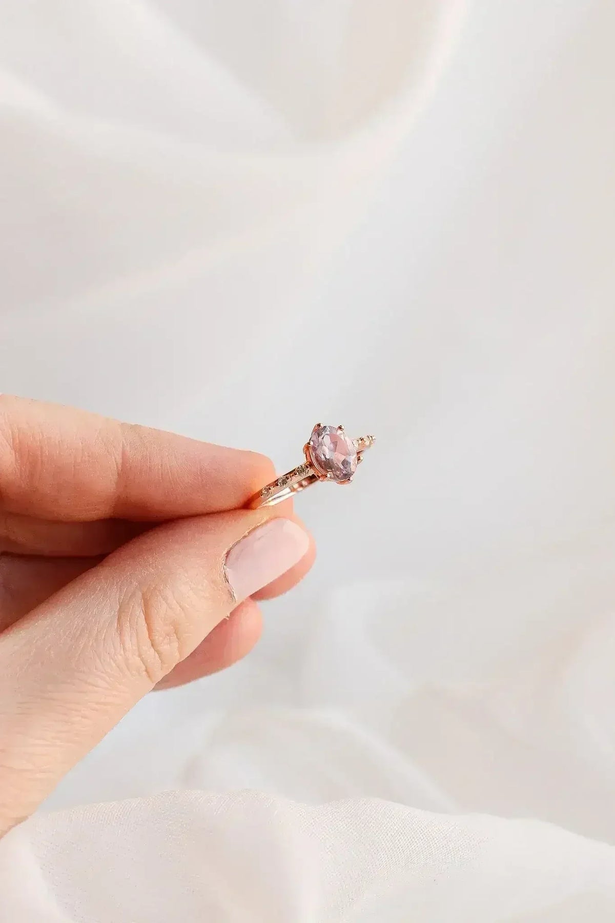 Rapunzel Ring in Lavender Quartz - Femstylo