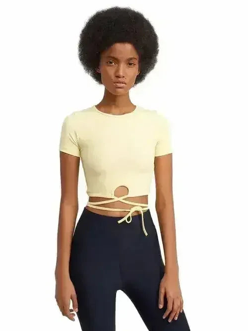 Lace Up Crop Top - Femstylo