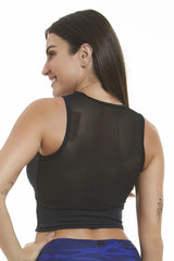 Elegance Black Crop Top