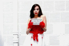Marble Silver Stripe Box Clutch - Femstylo