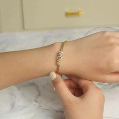 "Mom" Pavé Bracelet - Femstylo