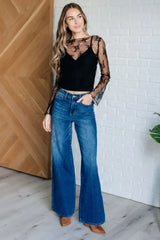 Never Sorry Lace Layering Top in Black - Femstylo