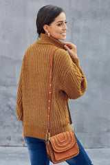 New Yellow Chunky Turtleneck Winter Sweater - Femstylo