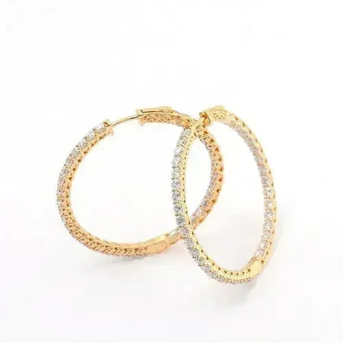 Personalized Big Diameter Earrings – Luxury Statement Jewelry - Femstylo