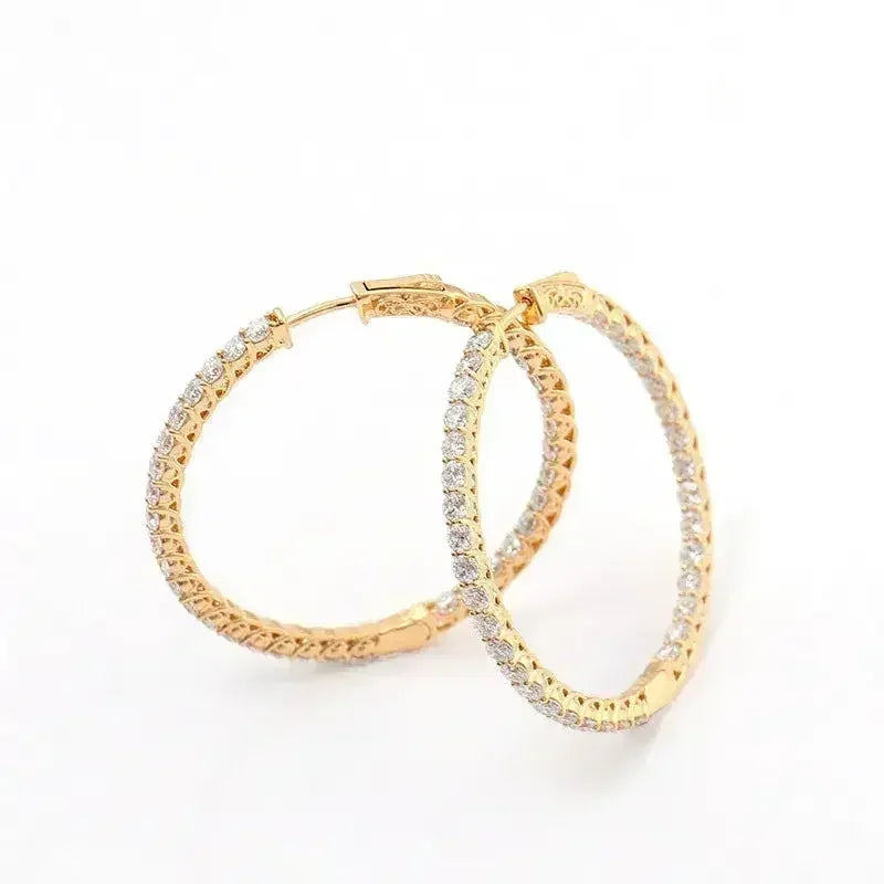 Personalized Big Diameter Earrings – Luxury Statement Jewelry - Femstylo