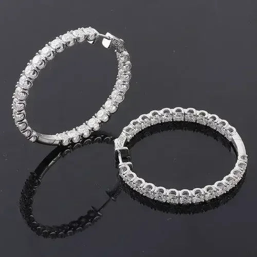 Personalized Big Diameter Earrings – Luxury Statement Jewelry - Femstylo