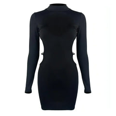 Women's Fashion Midriff Outfit Sheath Dress - Femstylo