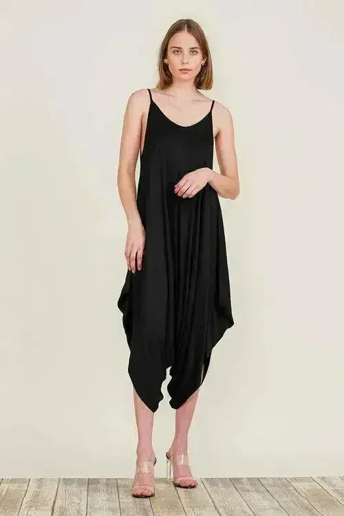 Harem Jumpsuit Romper – Chic & Versatile One-Piece | Breathable Rayon - Femstylo