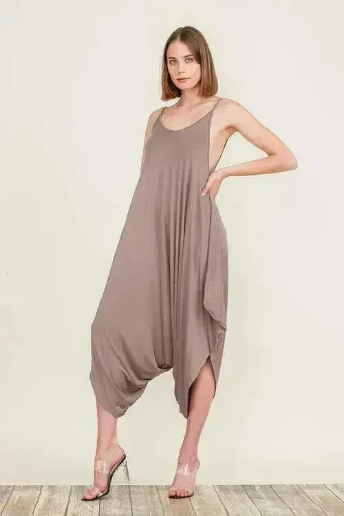 Harem Jumpsuit Romper – Chic & Versatile One-Piece | Breathable Rayon - Femstylo