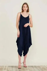 Harem Jumpsuit Romper – Chic & Versatile One-Piece | Breathable Rayon - Femstylo