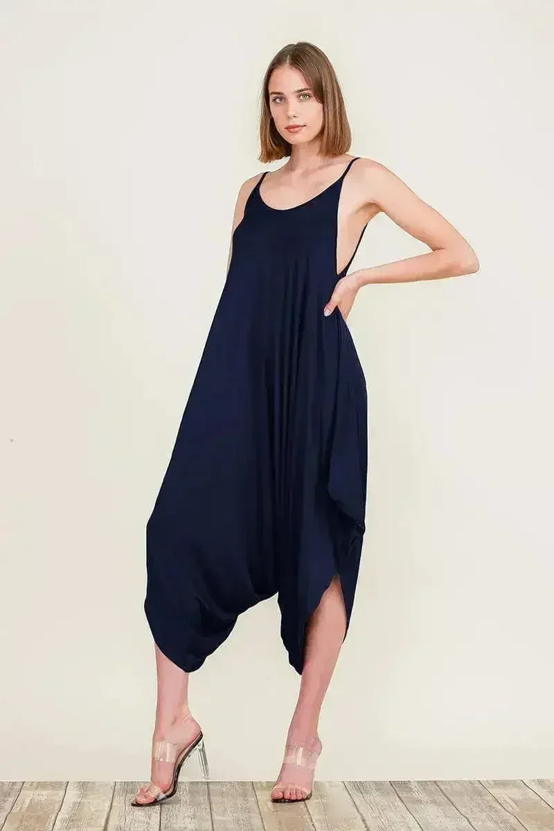 Harem Jumpsuit Romper – Chic & Versatile One-Piece | Breathable Rayon - Femstylo