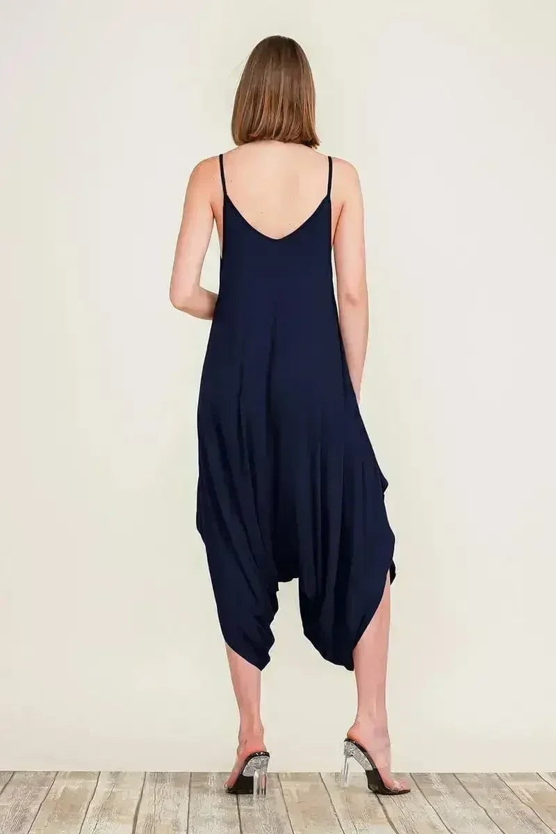 Harem Jumpsuit Romper – Chic & Versatile One-Piece | Breathable Rayon - Femstylo