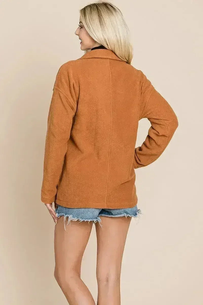 Fleece Jacket Lapel Lightweight Warm Sherpa - Femstylo