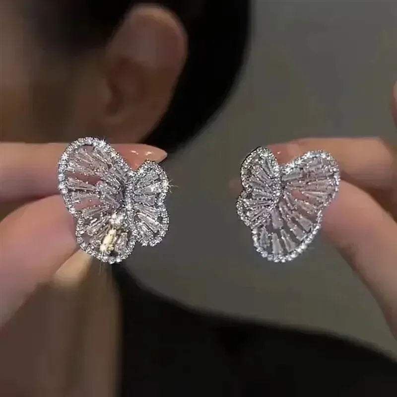 Elegant Crystal Drop Earrings for Bridal - Fashion Dangle Jewelry for party