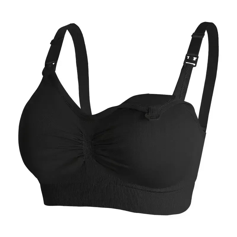 Push Up Drop Cup Wire Free Maternity Nursing Bras for Pregnancy to Breastfeeding - Supportive Comfort