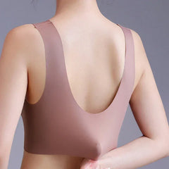 FallSweet Ice Silk Wireless Bra – Seamless Lace Bralette for Comfort