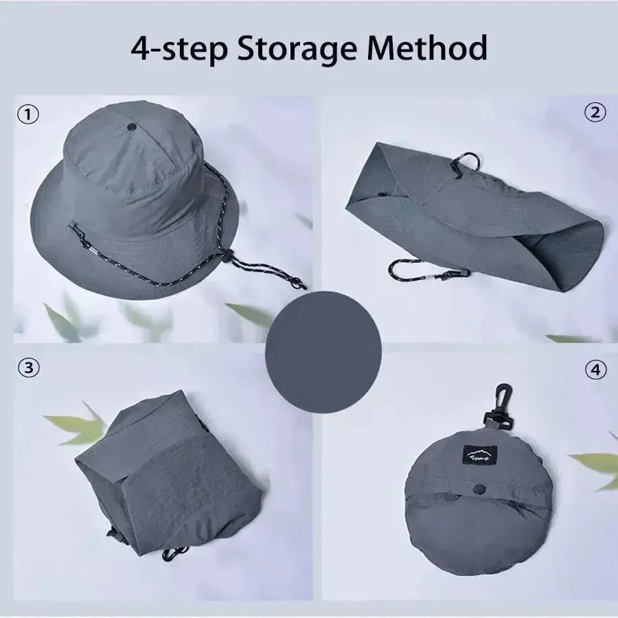 Women Waterproof Sun Hat - UPF50+ UV Protection & Foldable